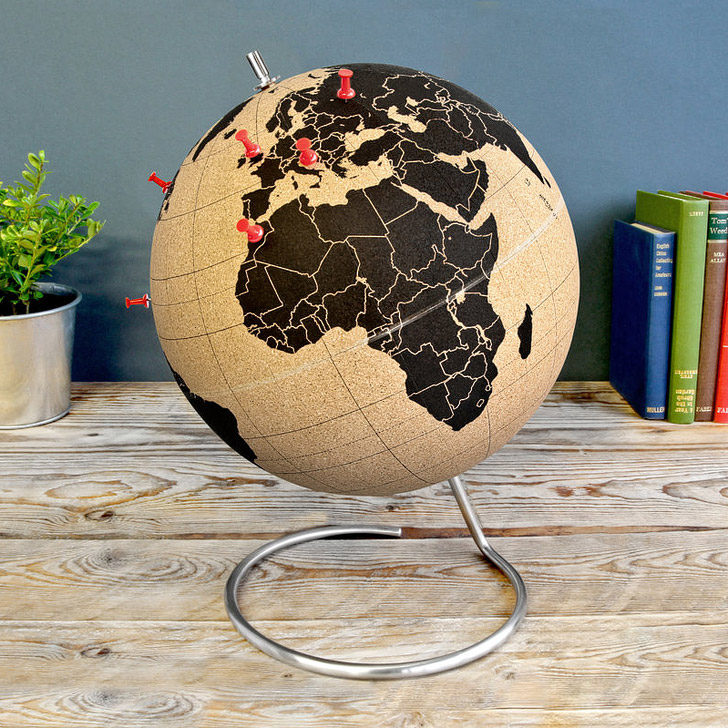 Cork Globe (15 Fun Ways to Keep Track of Your Travels.