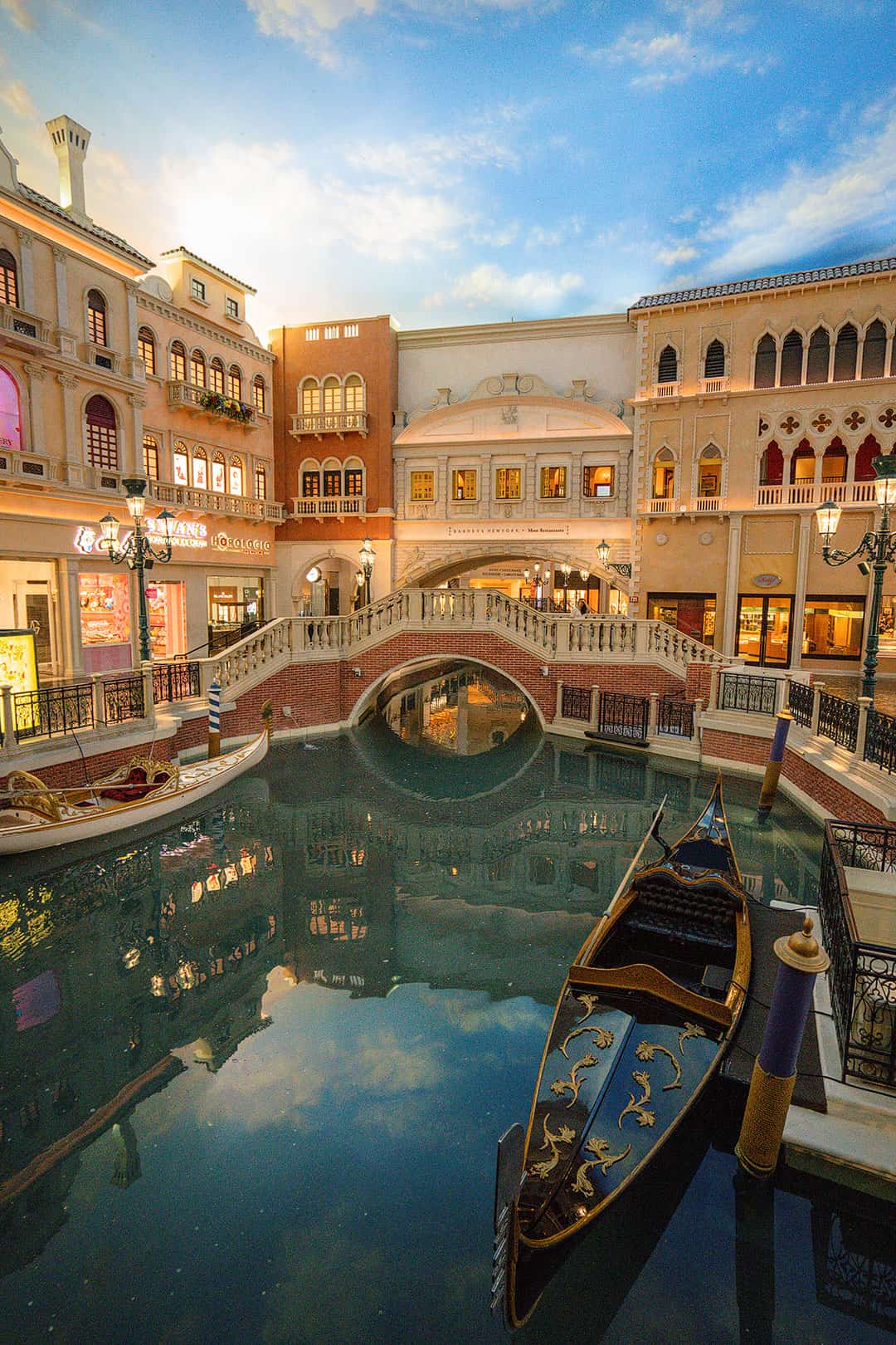 Gondola Ride at the Venetian Hotel and Casino