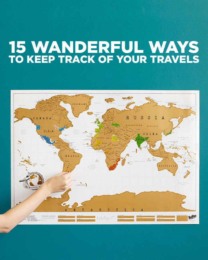 15 Wanderful Ways to Track Your Travels // localadventurer.com