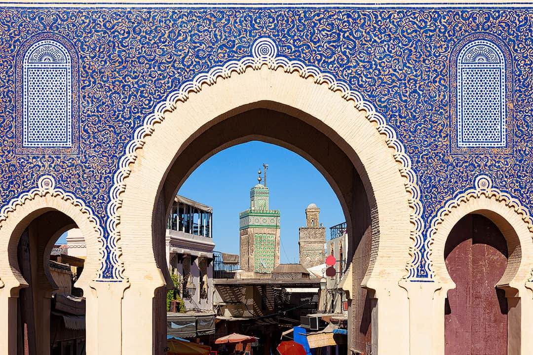 bab bou jeloud fez + best things to do in fes morocco