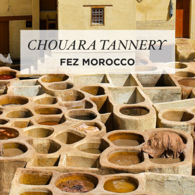 Colorful Sights and Strange Smells of the Chouara Tannery in the Fez Medina.