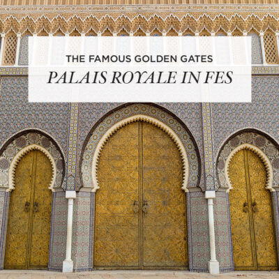 The Famous Doors | The Golden Gates of Palais Royale in Fes Morocco.