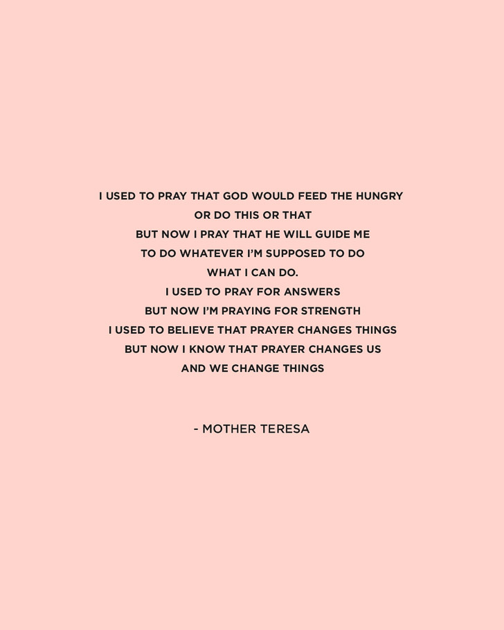 Inspiring Mother Teresa Quote.