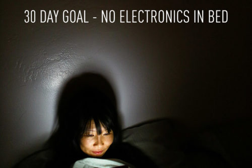 No Electronics Before Bed for One Month? | Clear the List Link Up