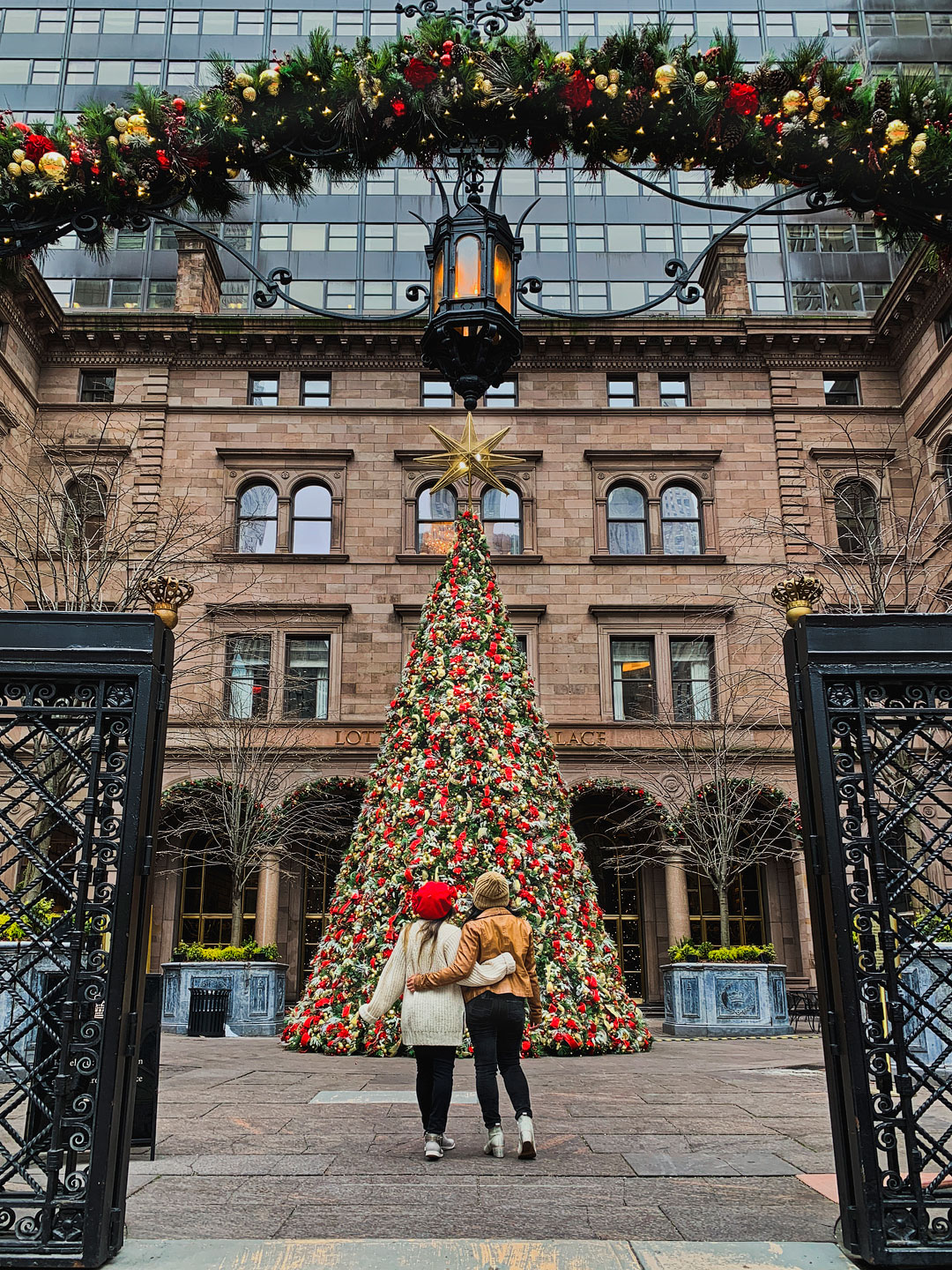 Lotte New York Palace with One of the Most Beautiful Christmas Trees in NYC