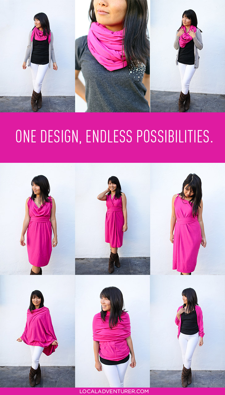Encircled Chrysalis Cardi - A Versatile Travel Cardigan + Dress + Scarf - One Design, Endless Possibilities.