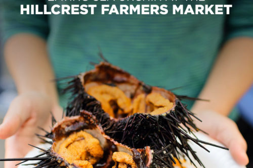 Eating Sea Urchin at the Hillcrest Farmers Market