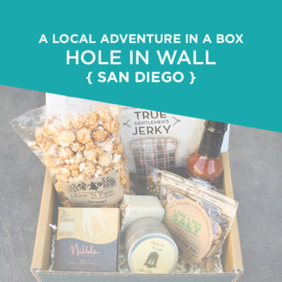 A Local Adventure in a box - Hole in Wall Box Subscription - Travel Subscription Box.