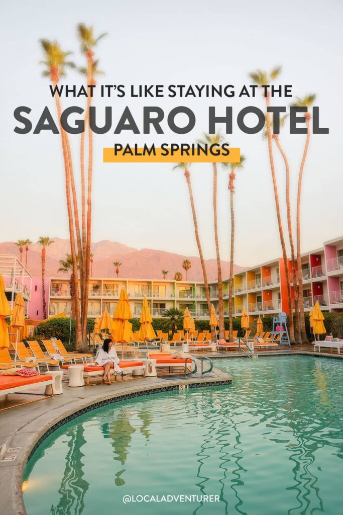 Most Colorful Hotel - The Saguaro Hotel Palm Springs CA USA.