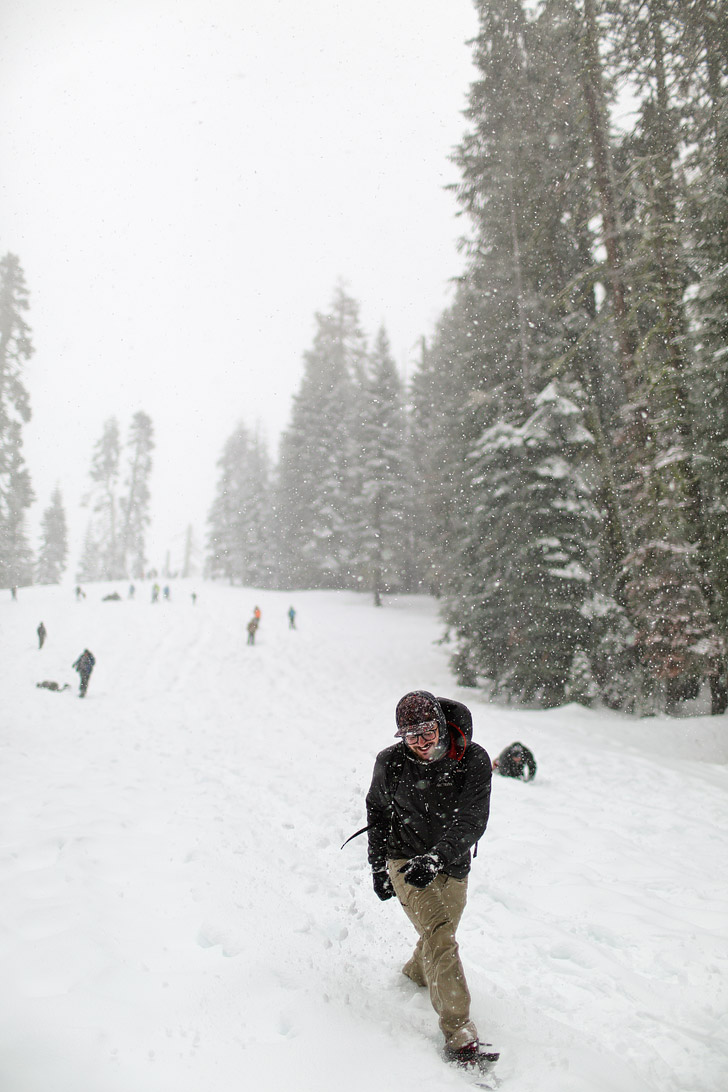 Yosemite Snowshoeing at Badger Pass.