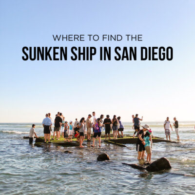 Where to Find the Sunken Ship in San Diego - Recent storms have uncovered a sunken ship on the beach // localadventurer.com