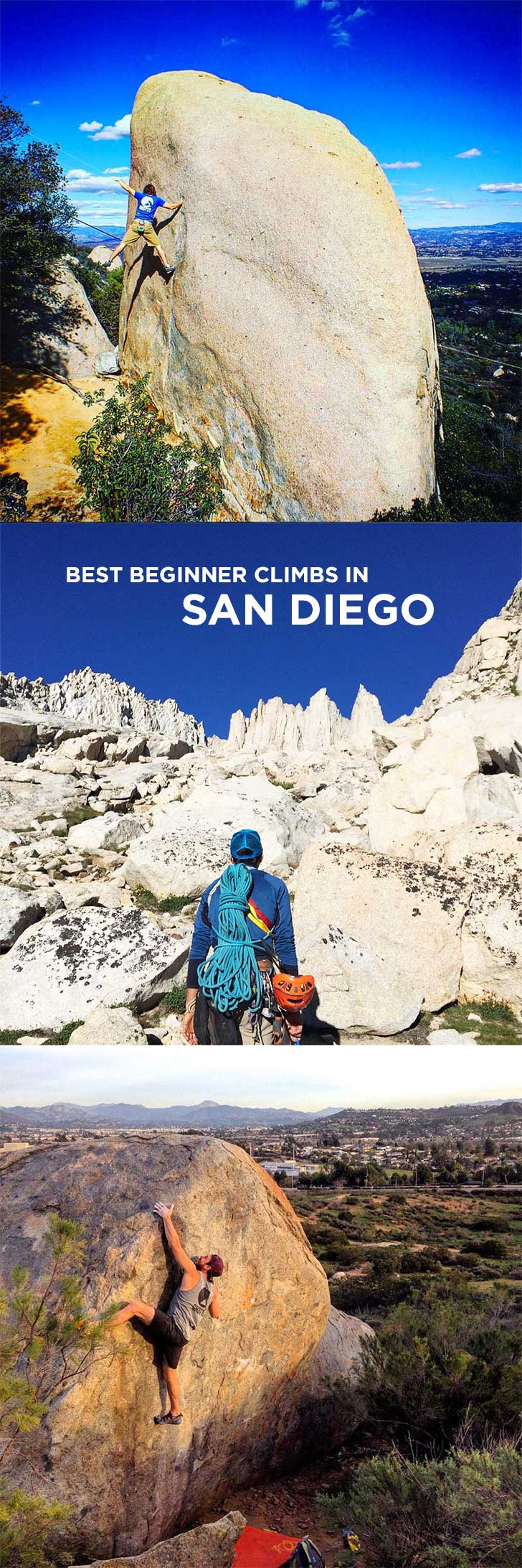 Best Spots for Beginner Outdoor Rock Climbing in San Diego County // localadventurer.com