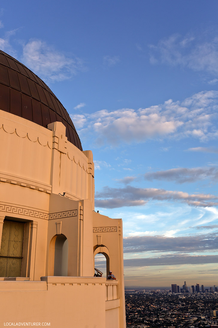 Griffith Observatory is a popular spot for both locals and tourists + Click through to see 25 Free Things to Do in Los Angeles // localadventurer.com