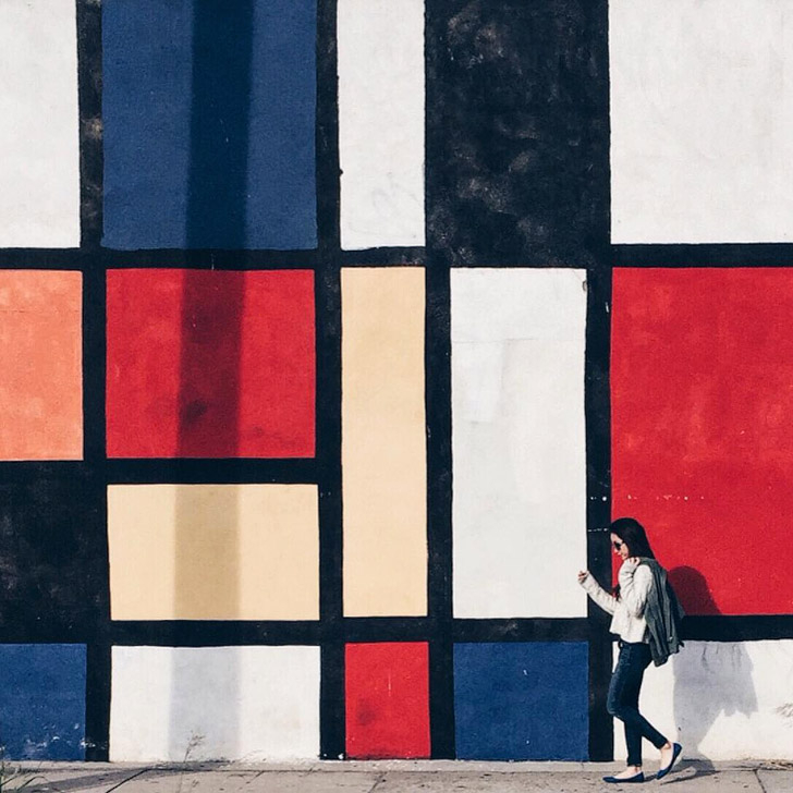 Mondrian Wall + 25 Best Instagram Spots in LA (photo: @laura_yuzi) // localadventurer.com