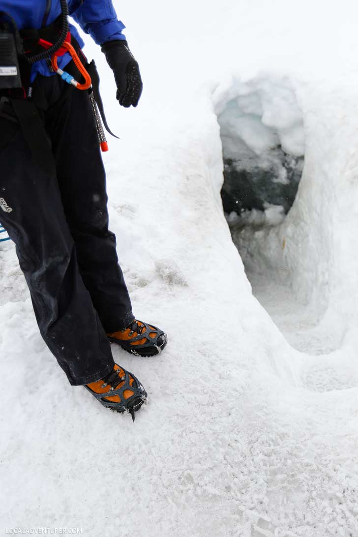 Entrance to the Crystal Cave - Iceland's Largest Ice Cave - Vatnajökull Glacier, Skaftafell National Park Iceland // localadventurer.com