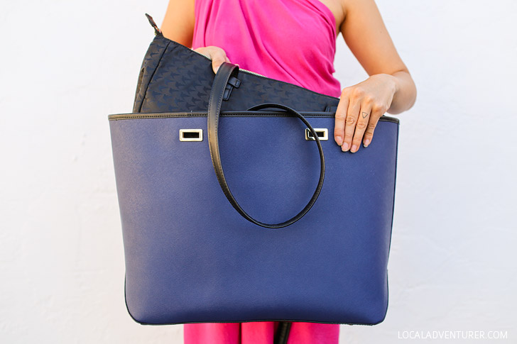 Lo and Sons Seville Bag is a laptop tote that has a removable shell that you can change out // localadventurer.com