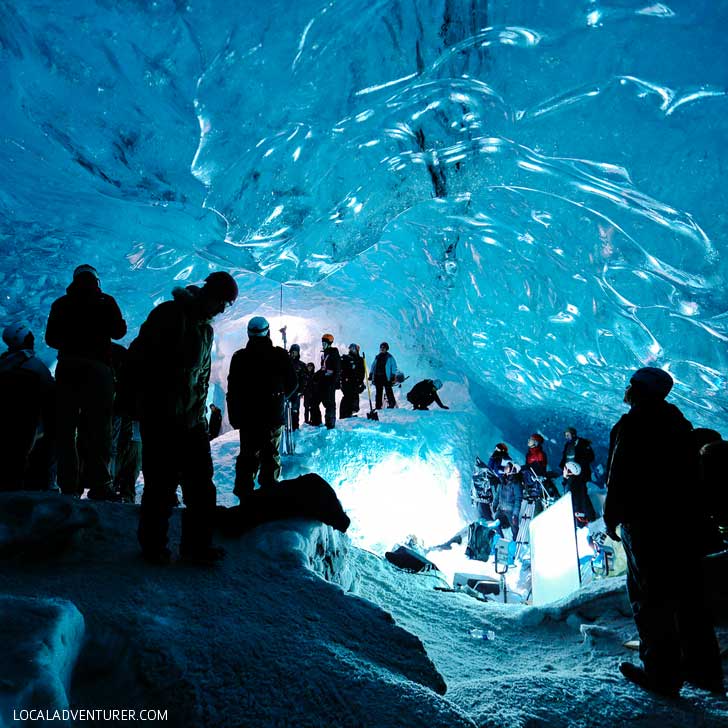 Breiðamerkurjökull Crystal Cave - Largest Ice Cave in Iceland is located in Skaftafell National Park on Vatnajokull Glacier // localadventurer.com