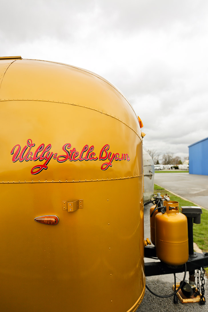 Exclusive Peek into Stella and Wally Byam's Famous Vintage Gold Airstream - the founder custom designed the trailer for his wife and took it on a caravan from Cape Town to Cairo // localadventurer.com