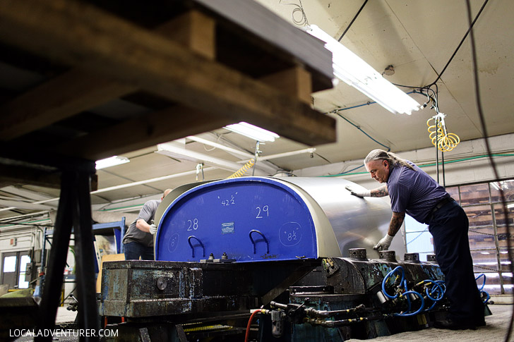 Airstream Factory Tour - Did you know that the majority of an Airstream is handmade? See behind-the-scenes of how these American icons are made in Jackson Center Ohio // localadventurer.com