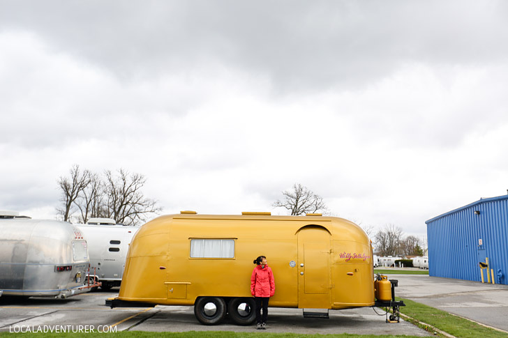 Exclusive Peek into Stella and Wally Byam's Famous Gold Vintage Airstream - the founder custom designed the trailer for his wife and took it on a caravan from Cape Town to Cairo // localadventurer.com