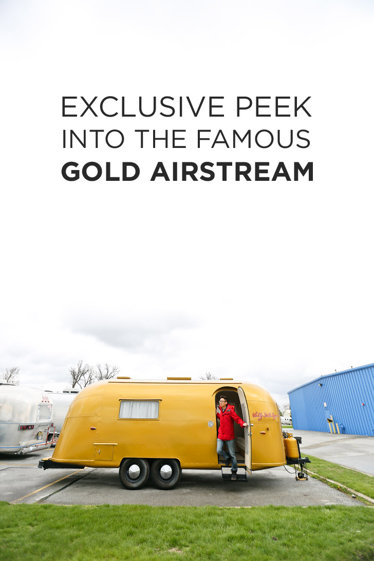 Exclusive Peek into Stella and Wally Byam's Famous Vintage Gold Airstream - the founder custom designed the trailer for his wife and took it on a caravan from Cape Town to Cairo // localadventurer.com