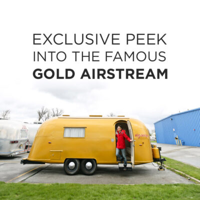 Exclusive Peek into Stella and Wally Byam's Famous Vintage Gold Airstream - the founder custom designed the trailer for his wife and took it on a caravan from Cape Town to Cairo // localadventurer.com