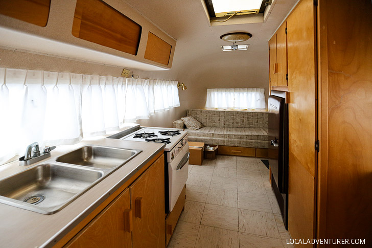 Exclusive Peek into Stella and Wally Byam's Famous Vintage Gold Airstream - the founder custom designed the trailer for his wife and took it on a caravan from Cape Town to Cairo // localadventurer.com