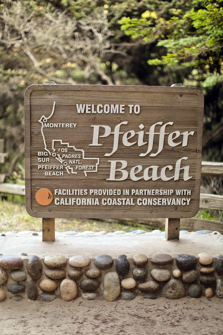 Pfeiffer Beach Big Sur California - famously known for its purple sand beach // localadventurer.com