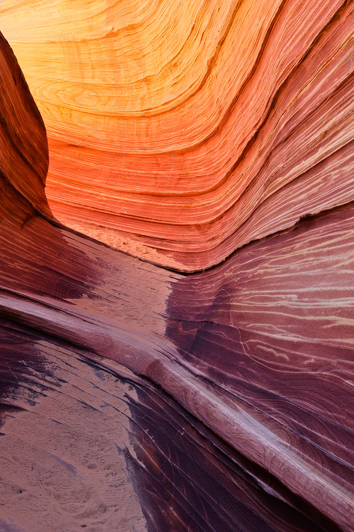 The Wave AZ - a sandstone rock formation popular among hikers and photographers. They only allow 20 people in per day and it's by lottery // localadventurer.com