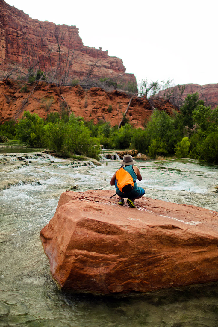 Navajo Falls - the first of 5 waterfalls in the Havasupai Indian Reservation // localadventurer.com