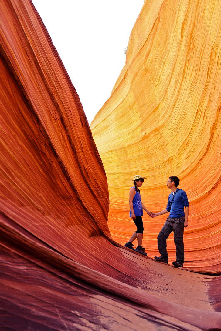 The Wave AZ - a sandstone rock formation popular among hikers and photographers. They only allow 20 people in per day and it's by lottery // localadventurer.com