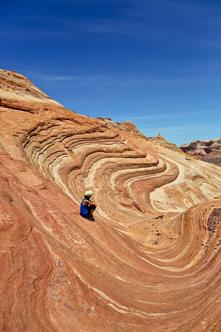 Hiking the Wave Arizona - A popular sandstone formation among hikers and photographers. There are only 20 people allowed permits per day. // localadventurer.com