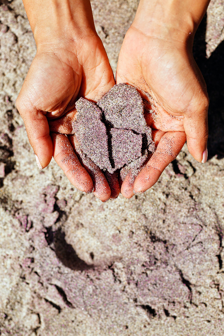 Pfeiffer Beach Big Sur California - famously known for its unique purple sand // localadventurer.com