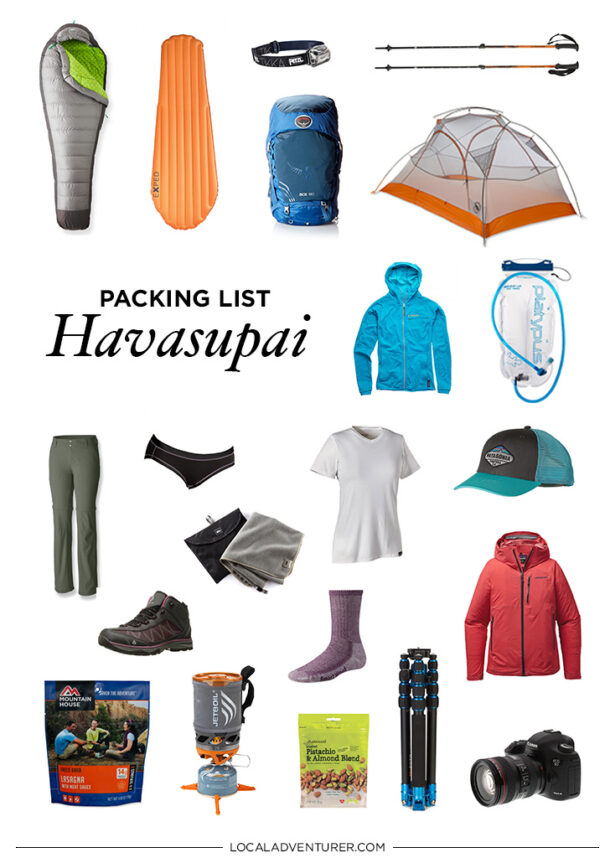 Ultimate Havasupai Packing List - Backpacking to Supai AZ