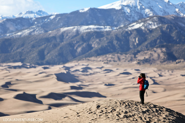 At the Top of High Dune at Great Sand Dunes National Park Colorado - home of the tallest sand dunes in North America // localadventurer.com