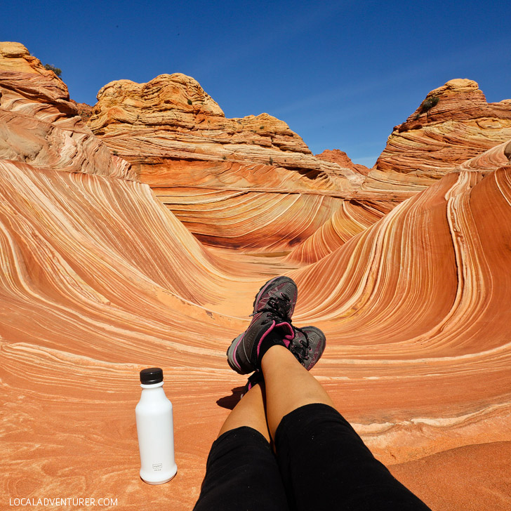 Hiking the Wave, Coyote Buttes North, Vermilion Cliffs National Monument Arizona // localadventurer.com