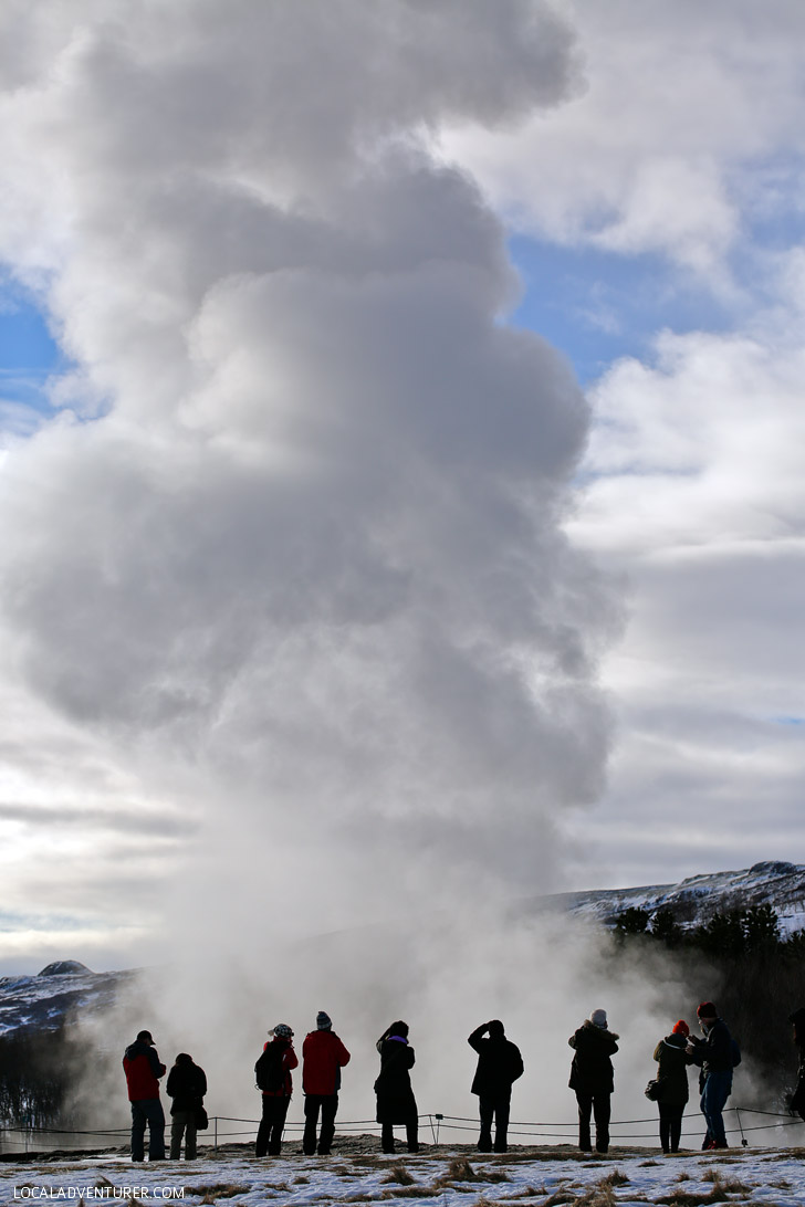Strokkur Geyser (Iceland Winter Road Trip - Best Stops and Places to Avoid) // localadventurer.com