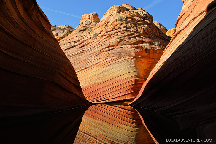 The Wave Rock Formation is popular among hikers and photographers. They only allow 20 people in per day and you are awarded permits by lottery // localadventurer.com