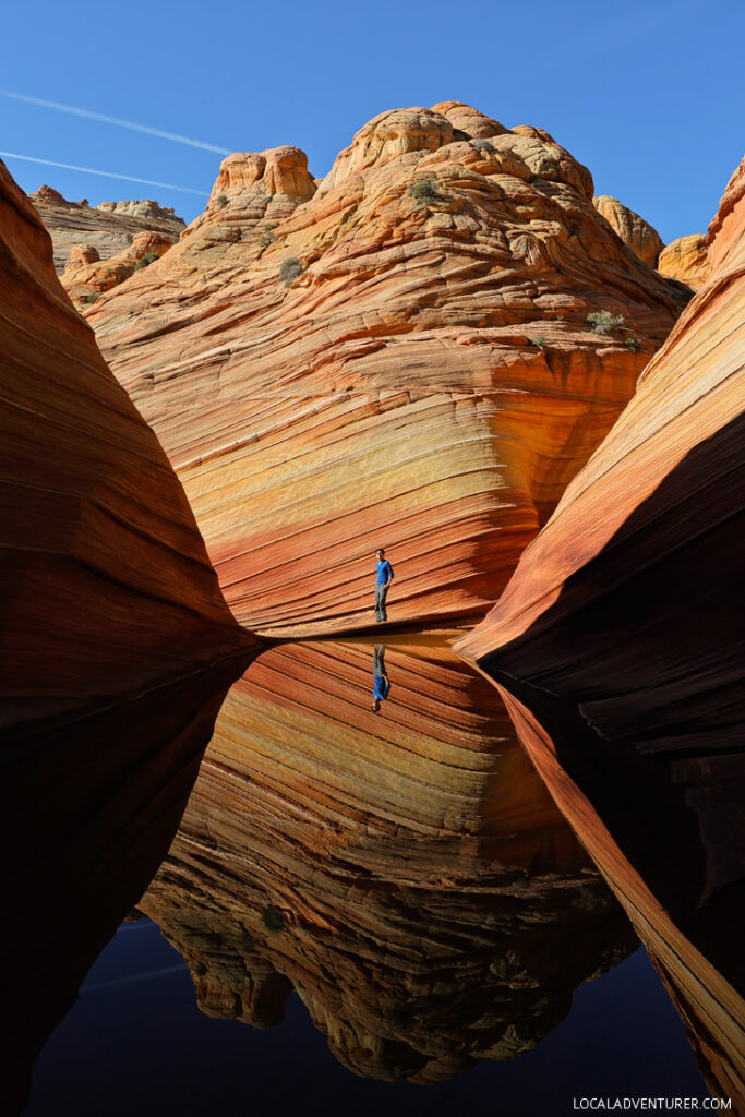 „Wave Rock Formation“ yra populiarus tarp žygeivių ir fotografų.  Jie leidžia tik 20 žmonių per dieną, o jums suteikiami leidimai loterijos būdu // localadventurer.com