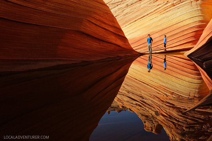 The Wave Rock Formation is popular among hikers and photographers. They only allow 20 people in per day and you are awarded permits by lottery // localadventurer.com