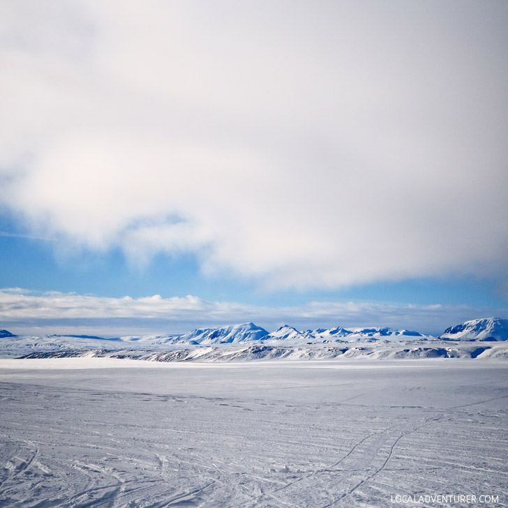 Snowmobiling on a Glacier at Thingvellir National Park Iceland // localadventurer.com