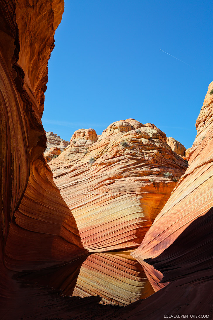 The Wave Arizona - a sandstone rock formation popular among hikers and photographers. They only allow 20 people in per day and it's by lottery // localadventurer.com