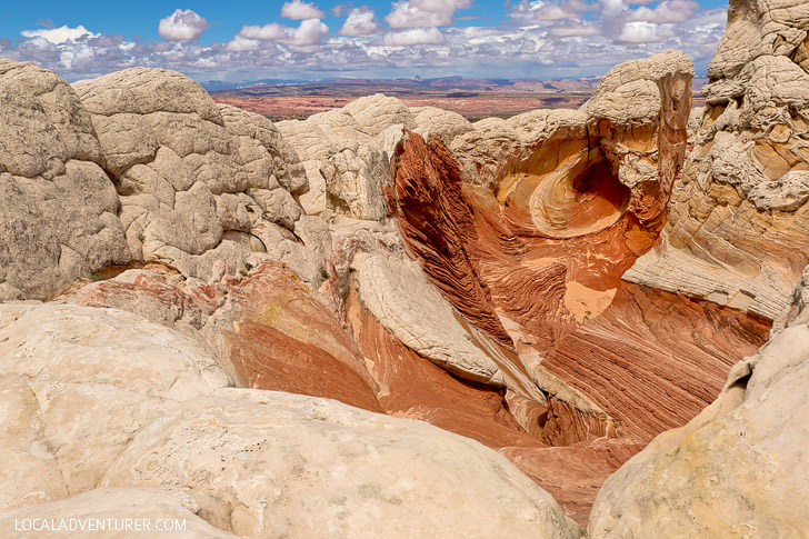 White Pocket Arizona - Sandstone Formations in Vermilion Cliffs National Monument near the border of Utah and Arizona // localadventurer.com