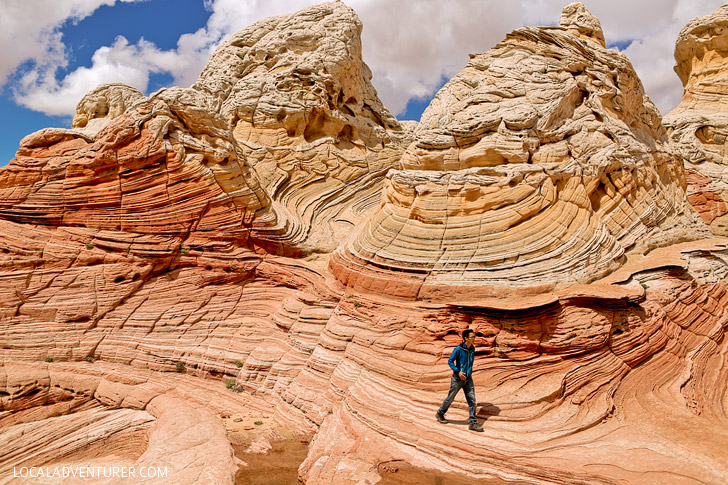 White Pocket Arizona - Sandstone Formations in Vermilion Cliffs National Monument near the border of Utah and Arizona // localadventurer.com