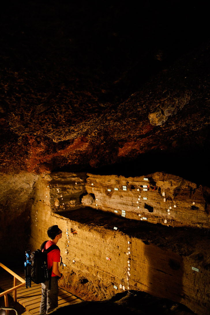 Hidden Cave Nevada - This is a unique cave because it shows an archeological dig frozen in time // localadventurer.com