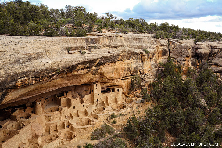 Cliff Palace Mesa Verde National Park Colorado - the largest cliff dwelling in North America. It was built by Ancestral Puebloans. // localadventurer.com