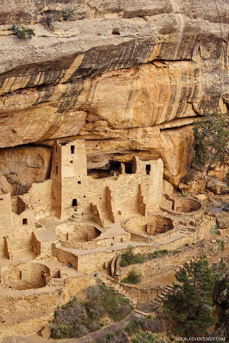 Cliff Palace Mesa Verde National Park Colorado - the largest cliff dwelling in North America. It was built by Ancestral Puebloans. // localadventurer.com