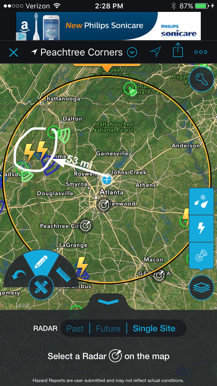 STORM Lightning Tracker - Most Accurate Weather App // localadventurer.com