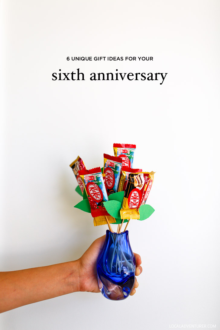 6 Unique 6th Year Anniversary Gift Ideas Iron, Sweets, and Wood Theme