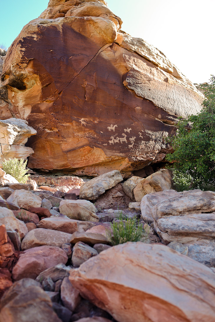 Petroglyphs Arches National Park - along the Delicate Arch Hike // localadventurer.com